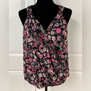INC Floral Wrap Top